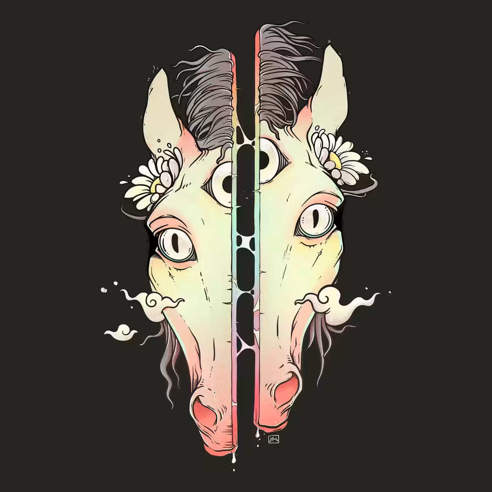 MM0005 Split Face Horse #2