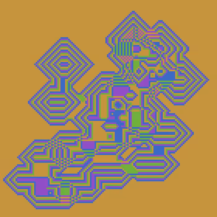 Superimposed Octagonal Pyramids #107