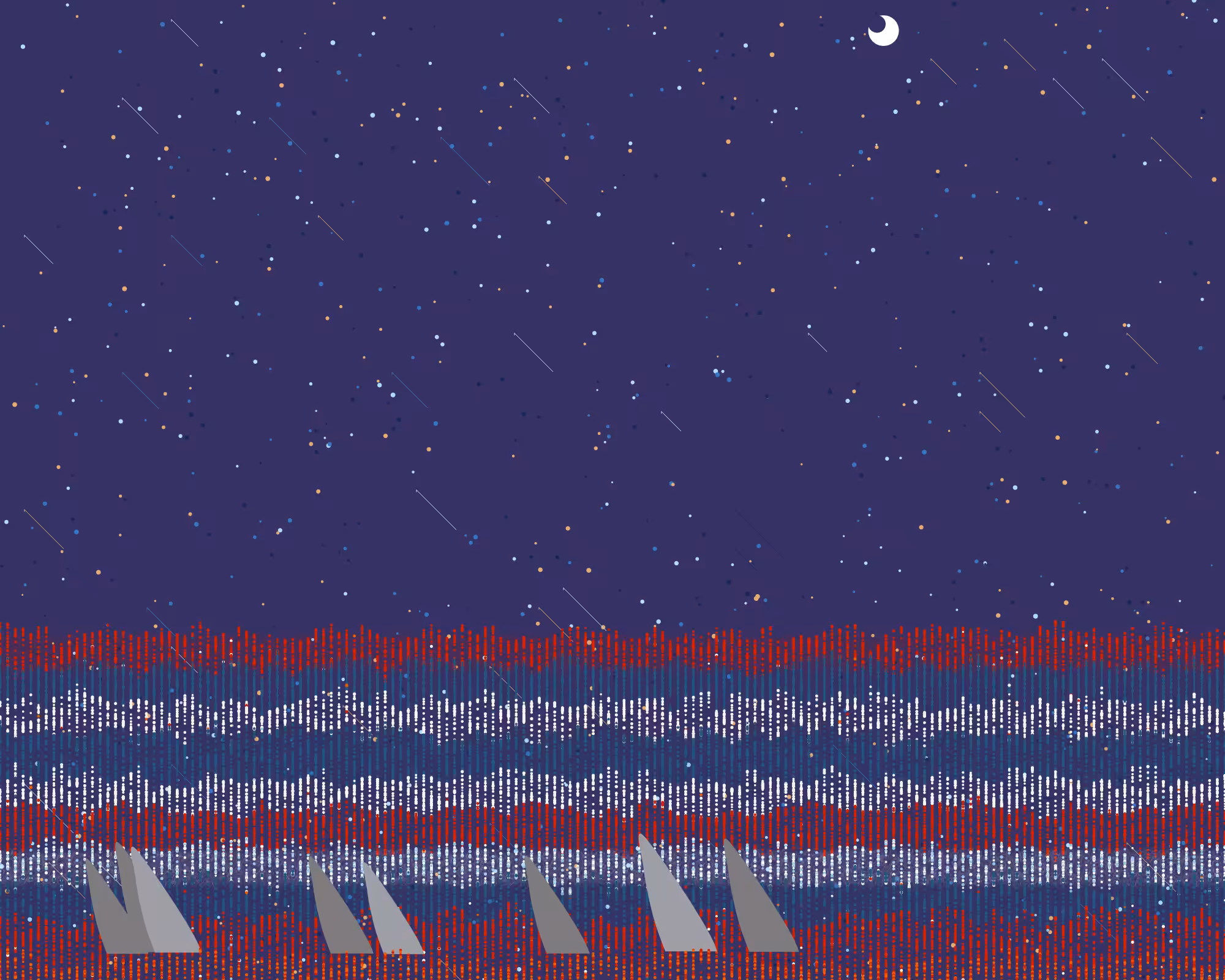 dangerous,ocean,shooting star and night #29