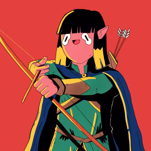 B. as Elf Archer