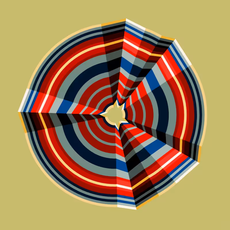 Folded Circle #87