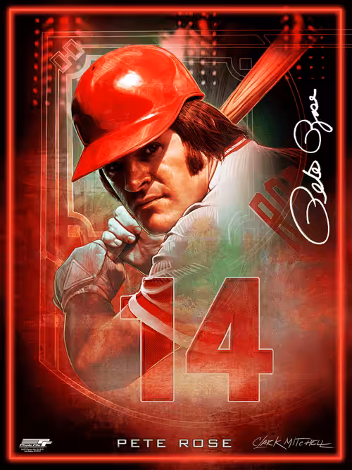 1 of 100 Pete Rose - Epic Edition - By Clark Mitchell