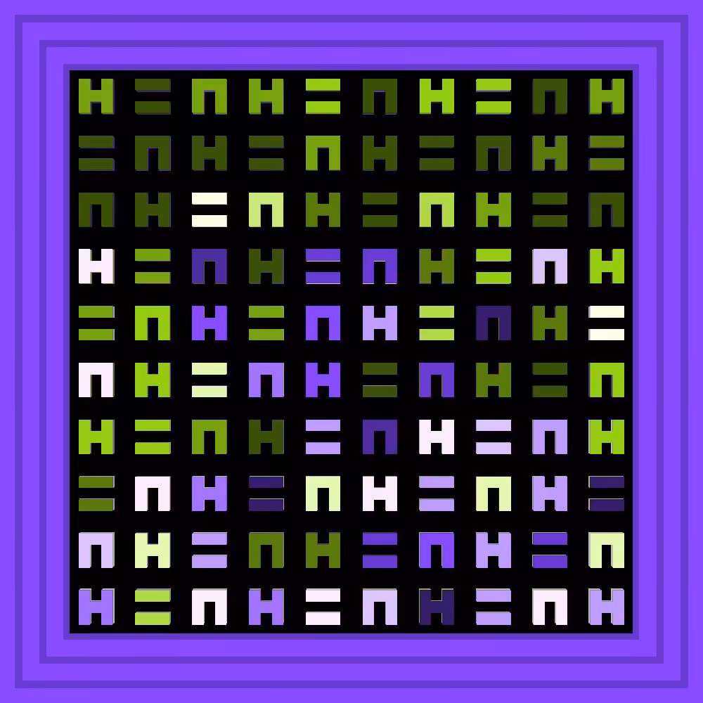 My friends :: Procedural Symbols (H=N) #486/1000