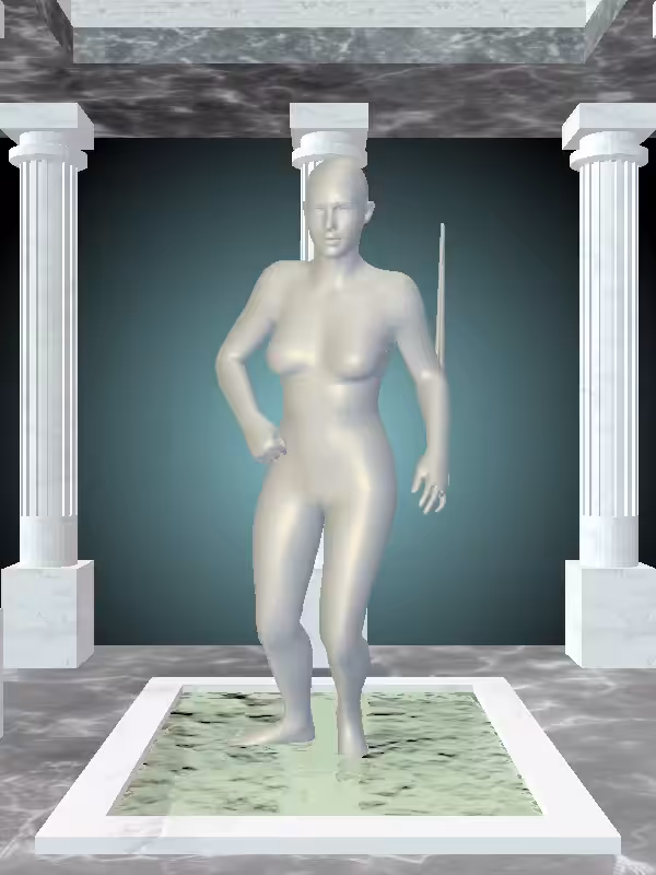 HeavenComputer: The Injured Mossy Champagne Woman #5955