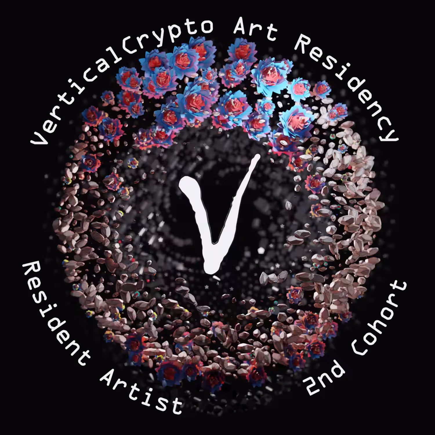 VerticalCrypto Art online residency - Artist Badge - 2nd Cohort