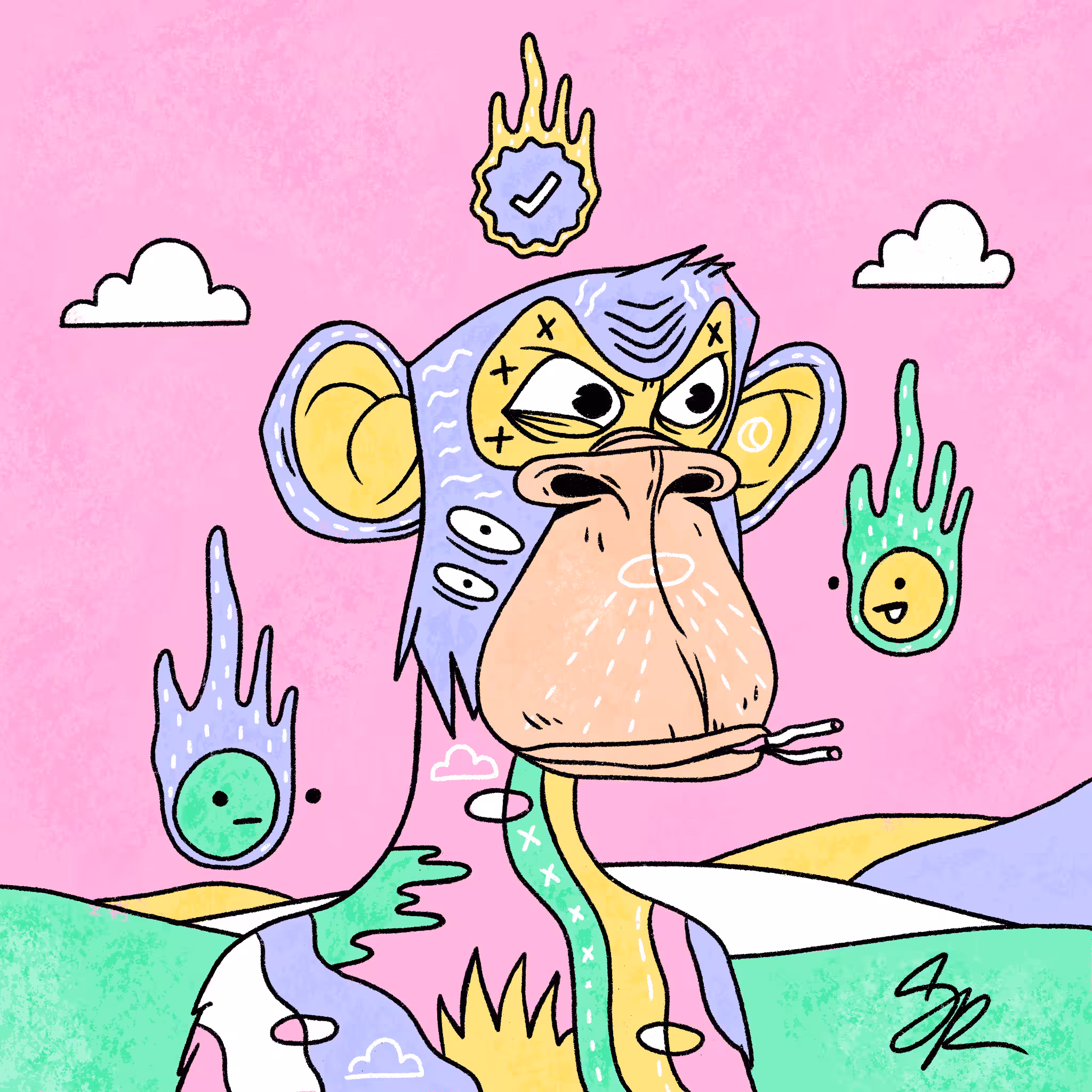 Superlative Doodle Club 1, Signed 1/1 Edition