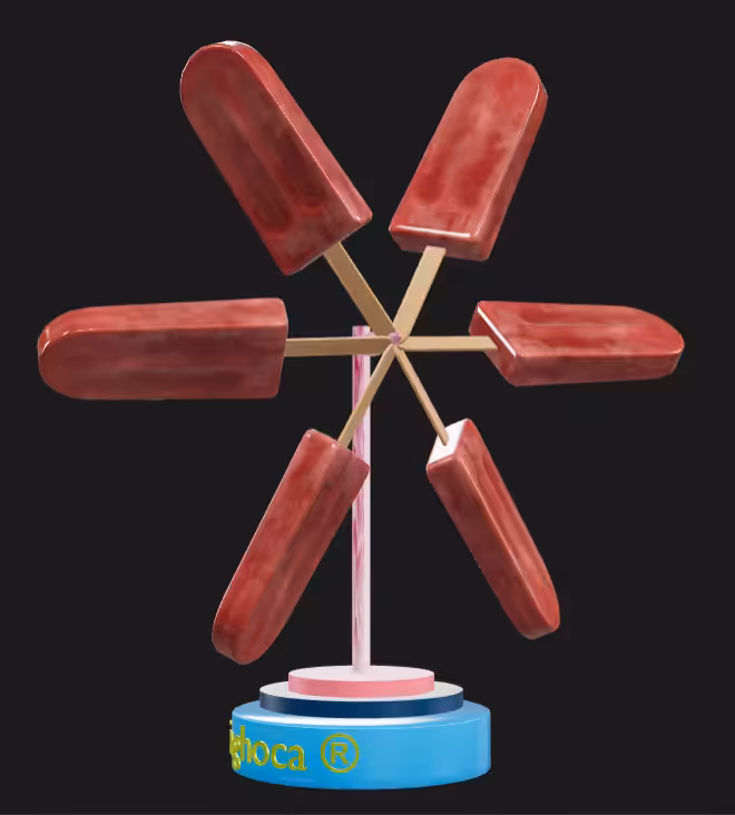 3D pinwheel #46 Popsicle 