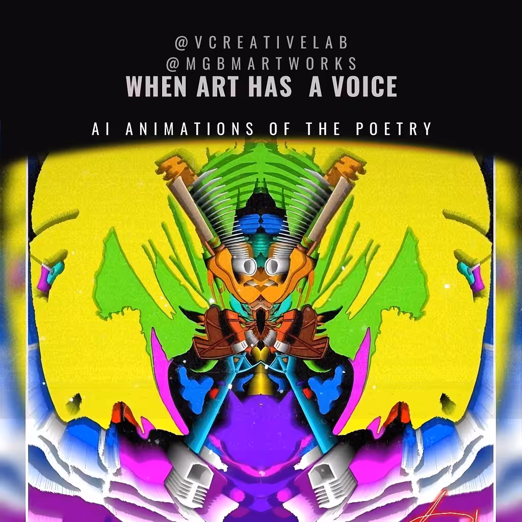 When art has a voice by @Vcreativelab, @MGBMARTWORKS and @Blue2black 