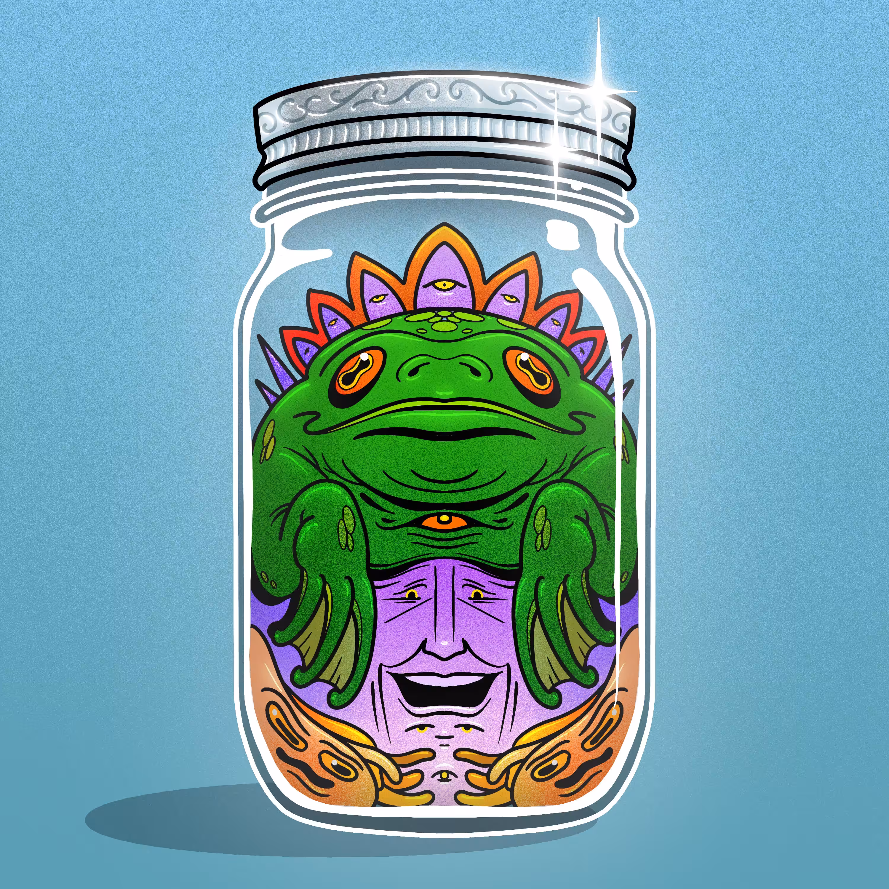 TRIPPYTOAD (silver lid)