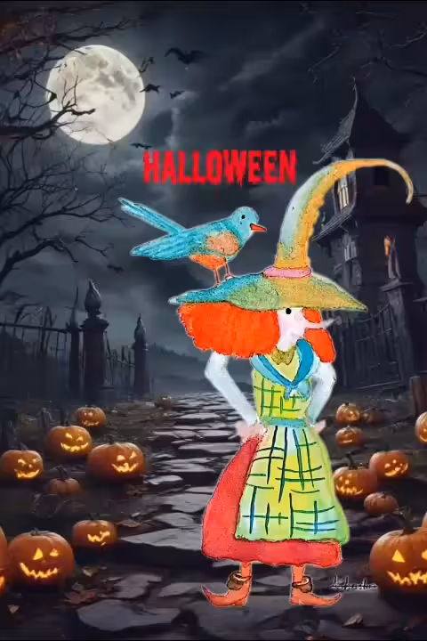 Halloween In the Moonlight Garden 🎃