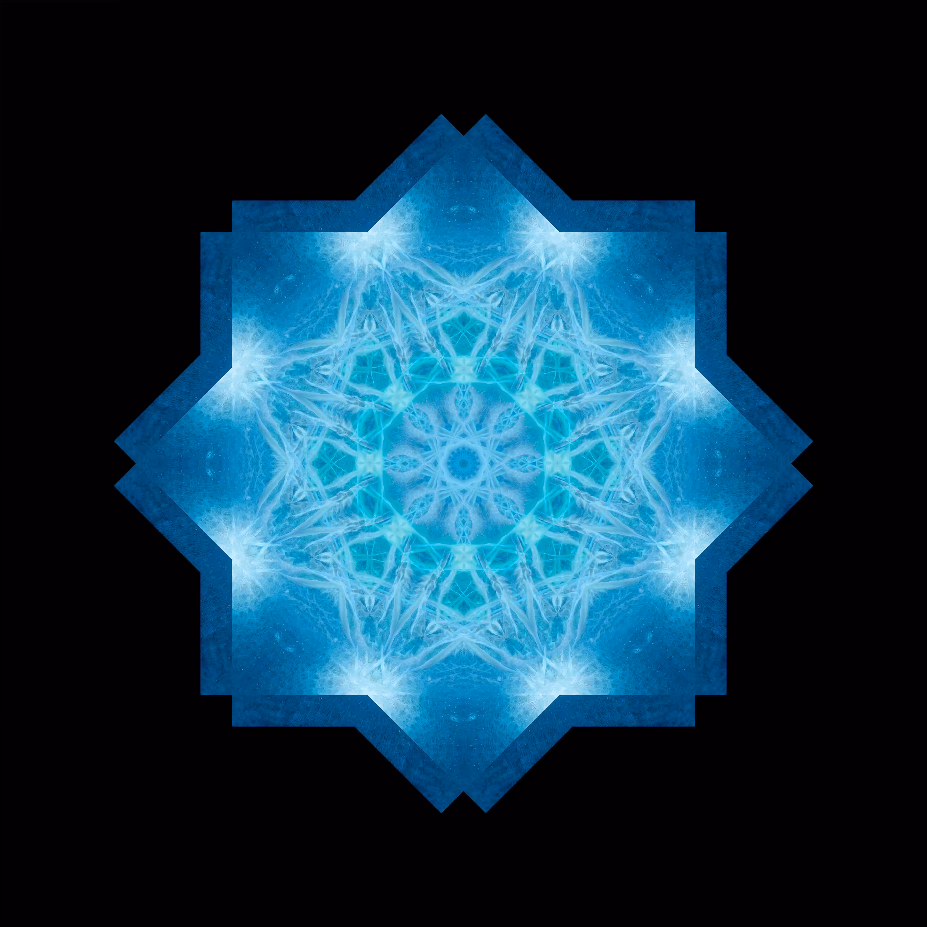 Yin Mandala: Blue