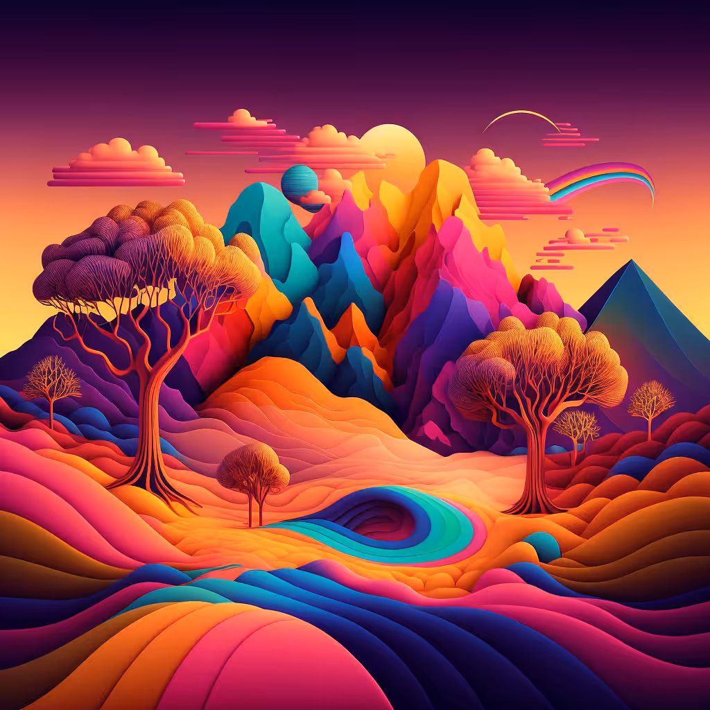 Psychedelic Landscape #10