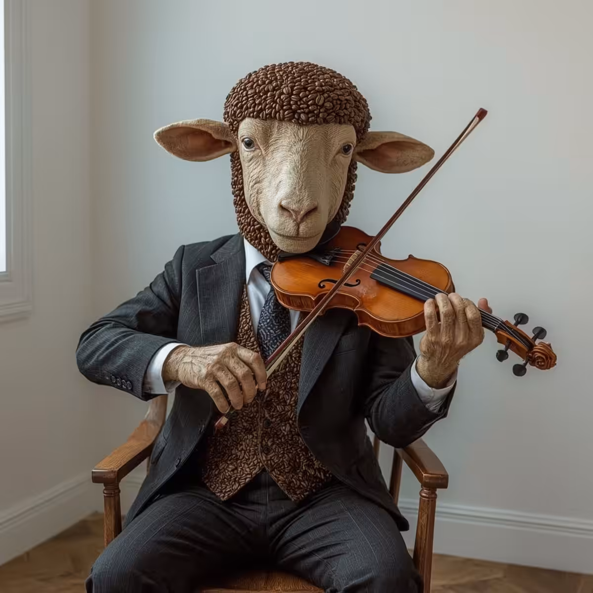 Coffee Animals: Coffee Sheep 004