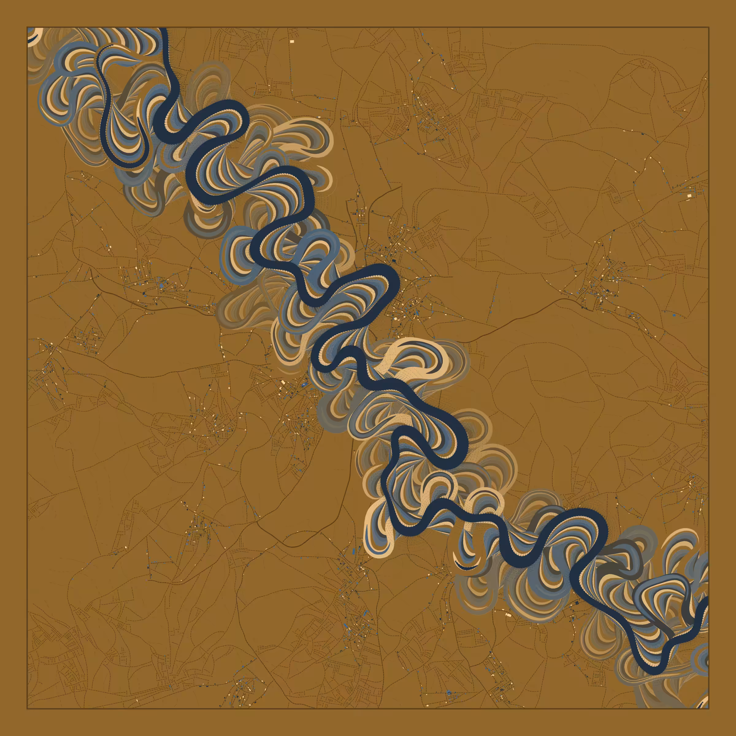 Ancient Courses of Fictional Rivers #536