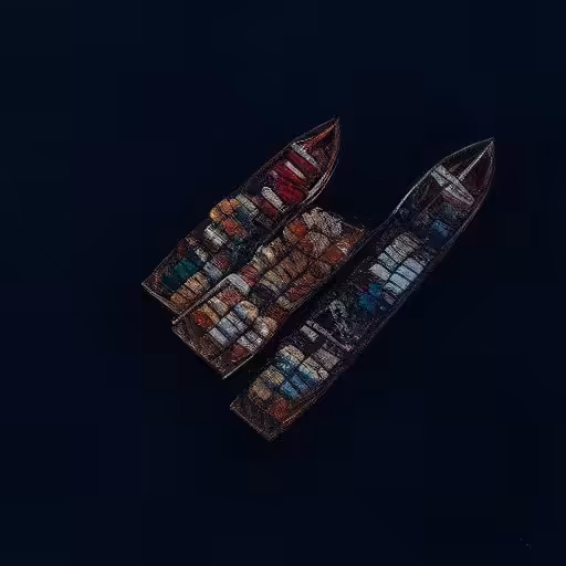 boats at sunset #1
