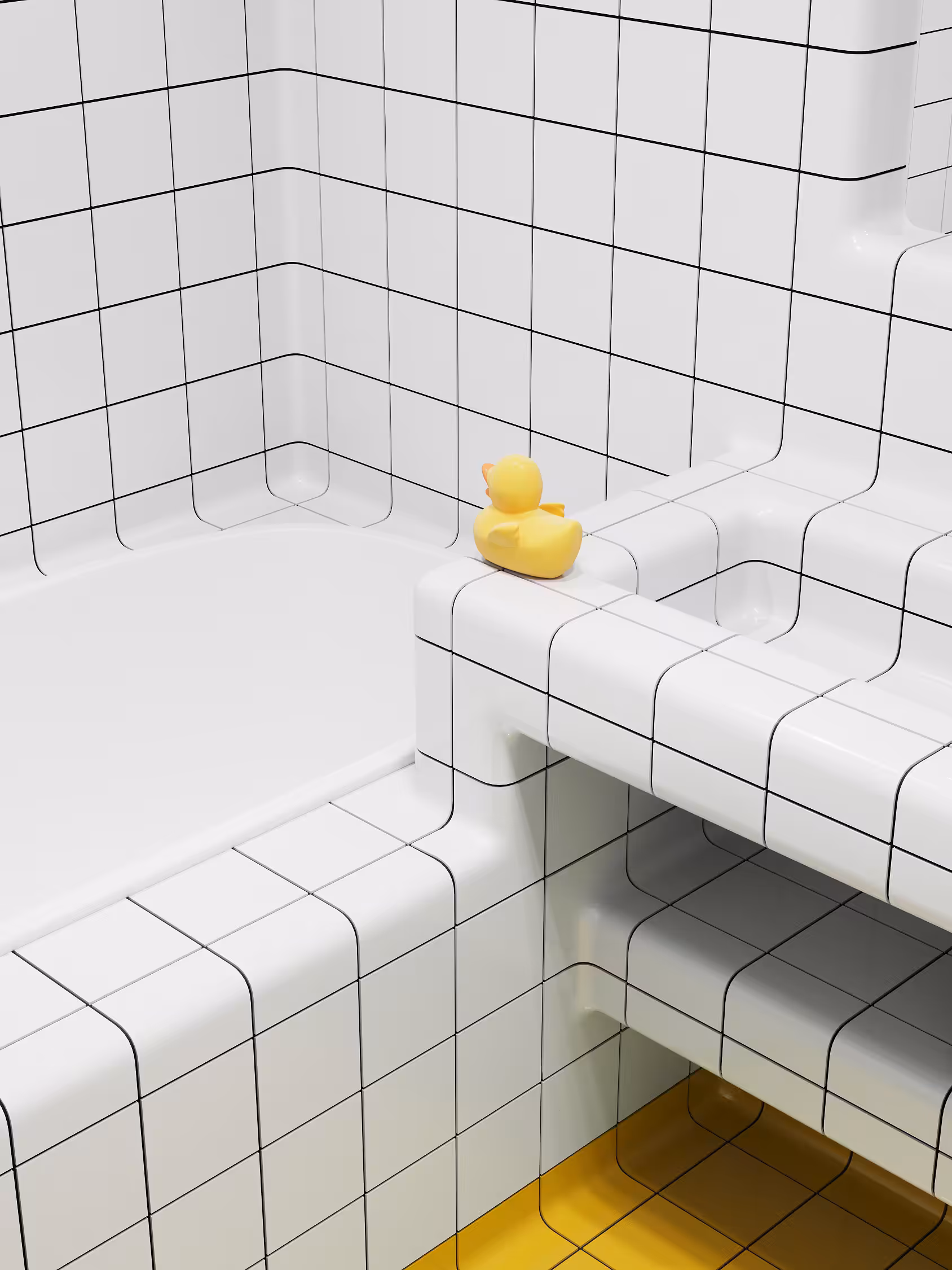 DUCK ON THE WAVES
