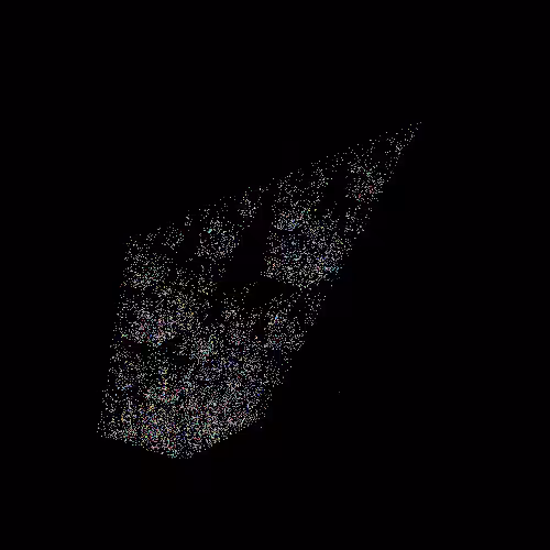 abstract random pixel and color