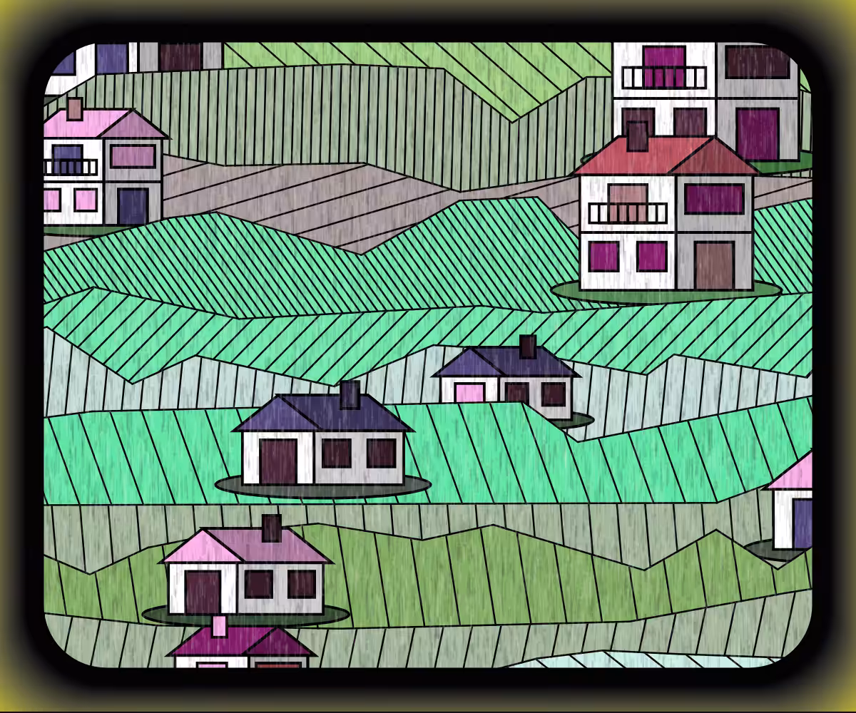 Rainy village #25