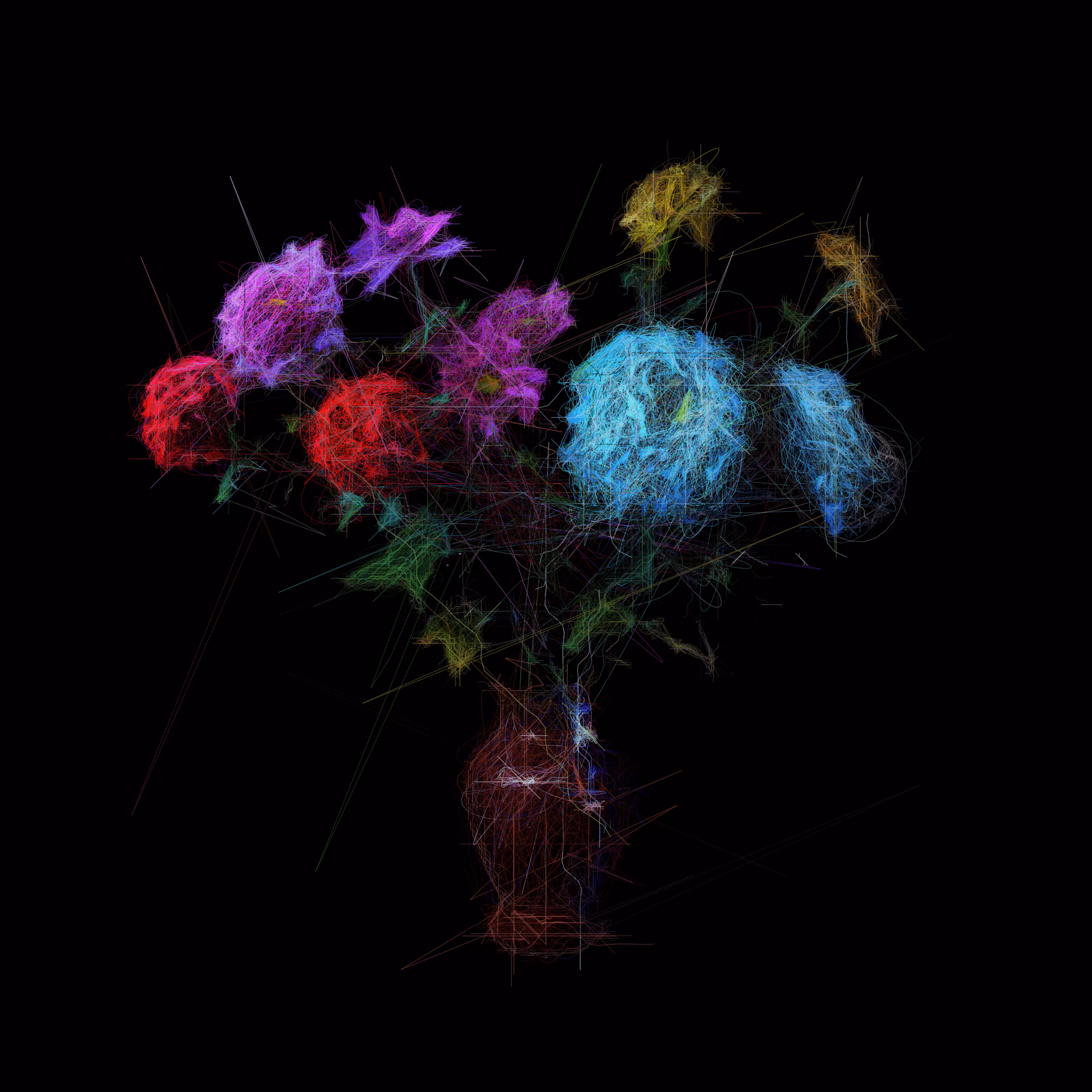 Chrysanthemums and Asters I