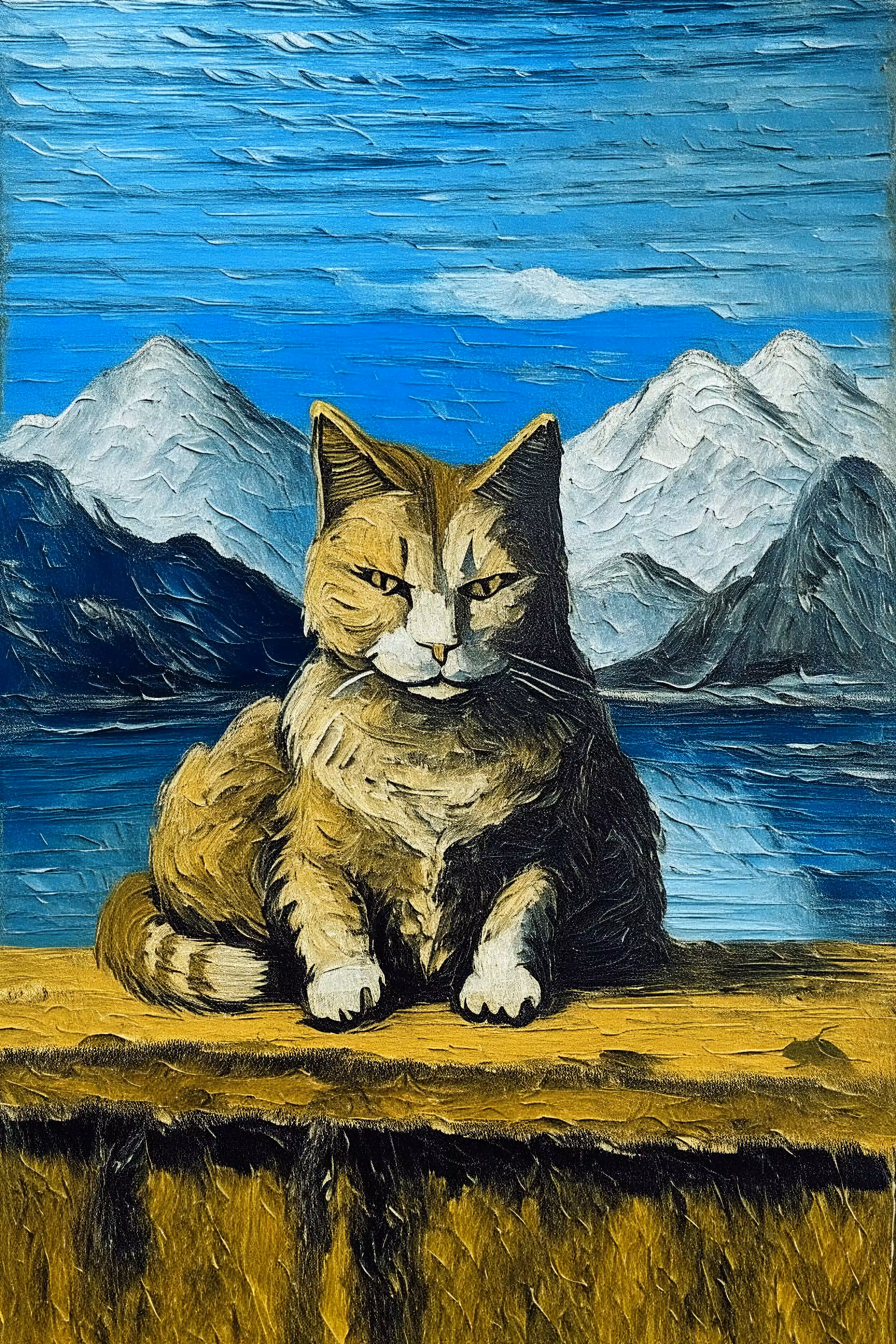 Frowning cat