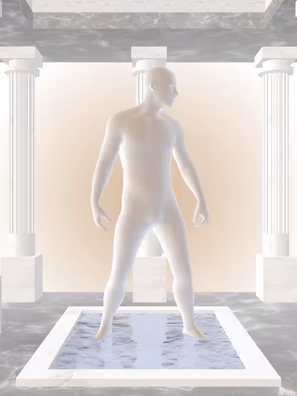 HeavenComputer: The Shooter Luminescent Beige Man #4955