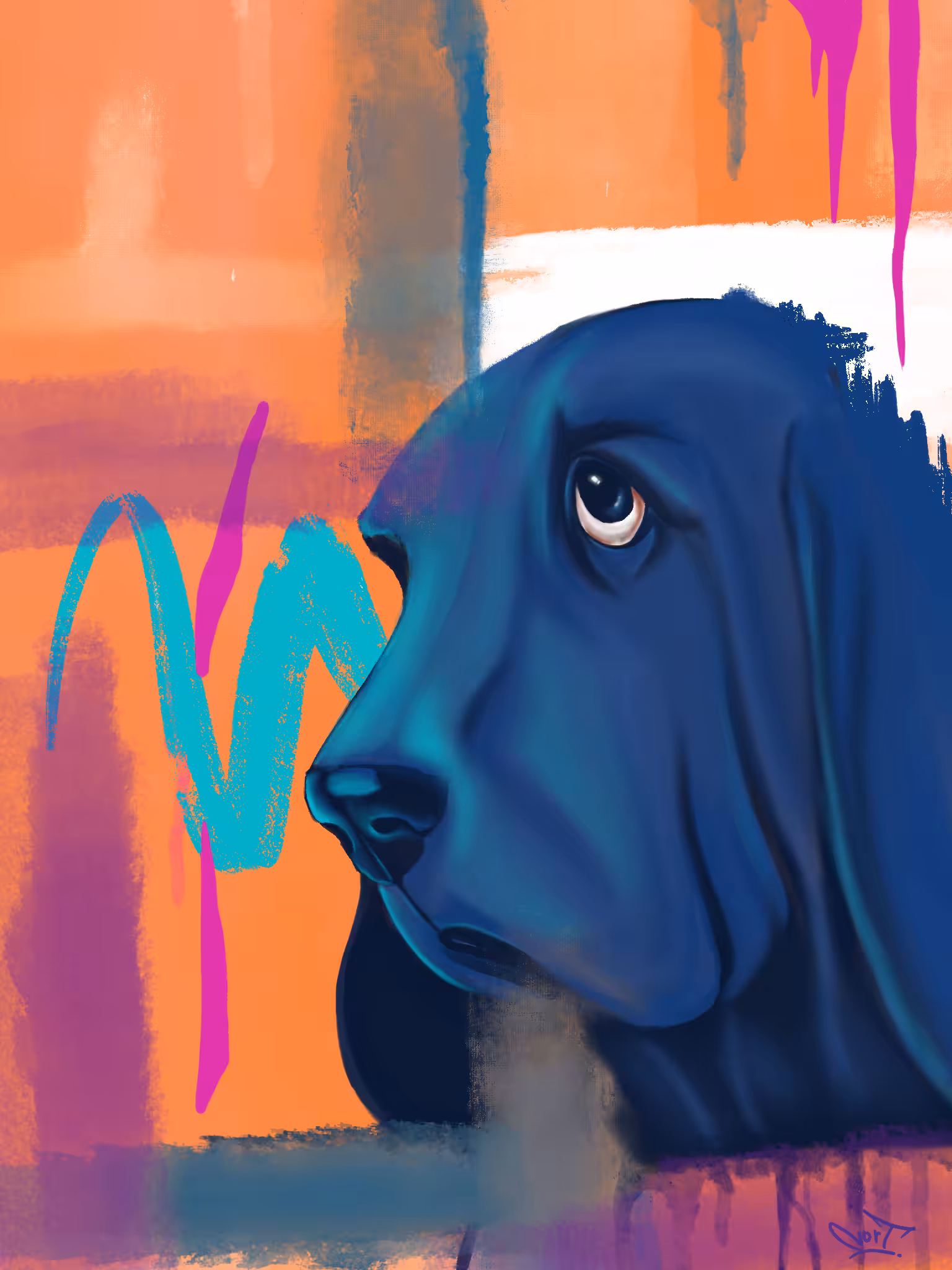 Doggie Abstract #03