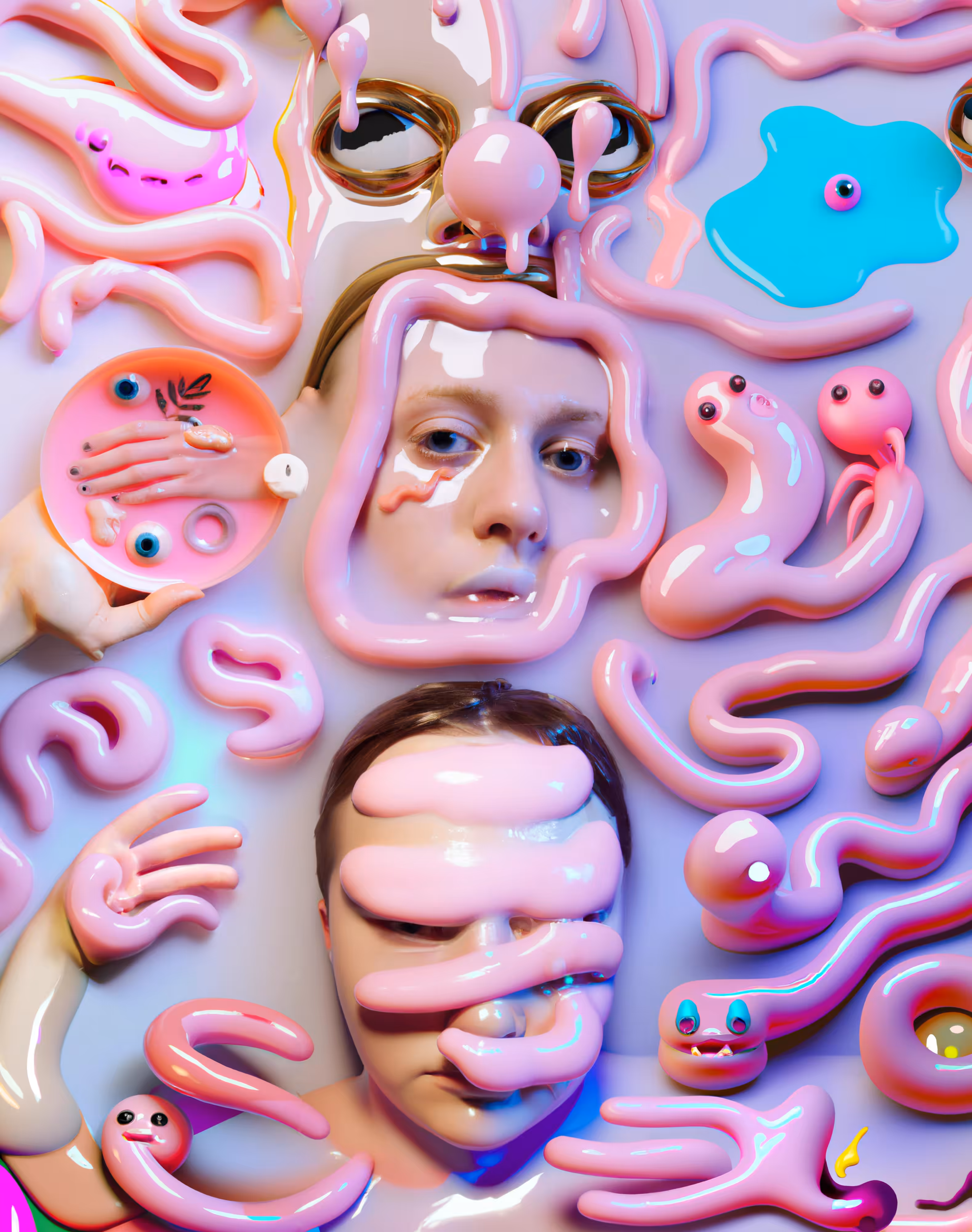 Pink Slime on a Plate
