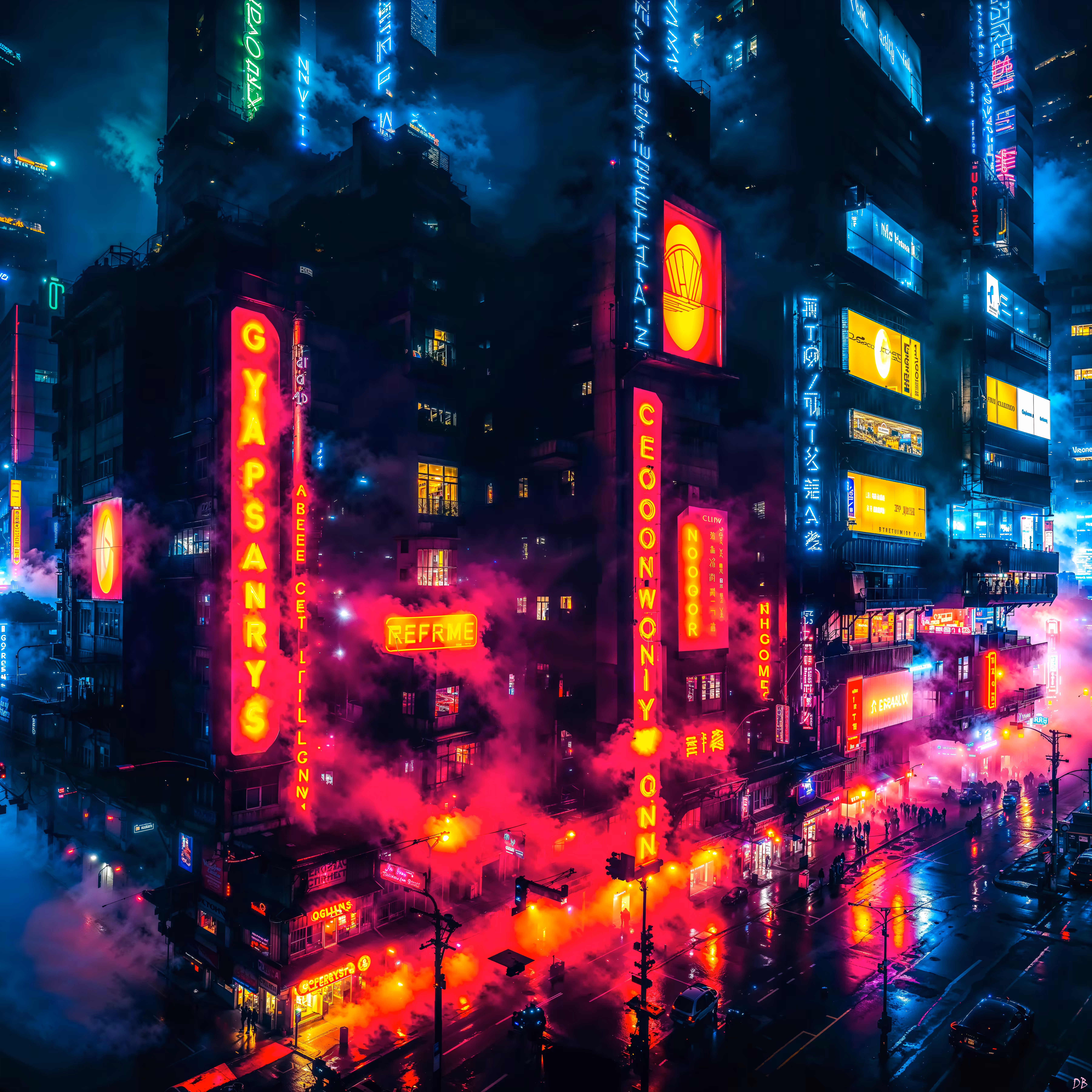 Artificial Fantasy: Downtown Lights - Cyber City #1