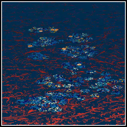 Polluted water lilies #93