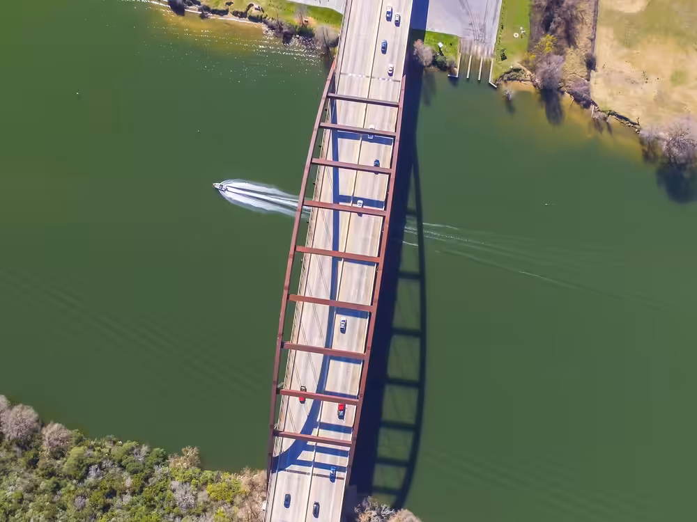 Pennybacker Bridge - Aerial Photography