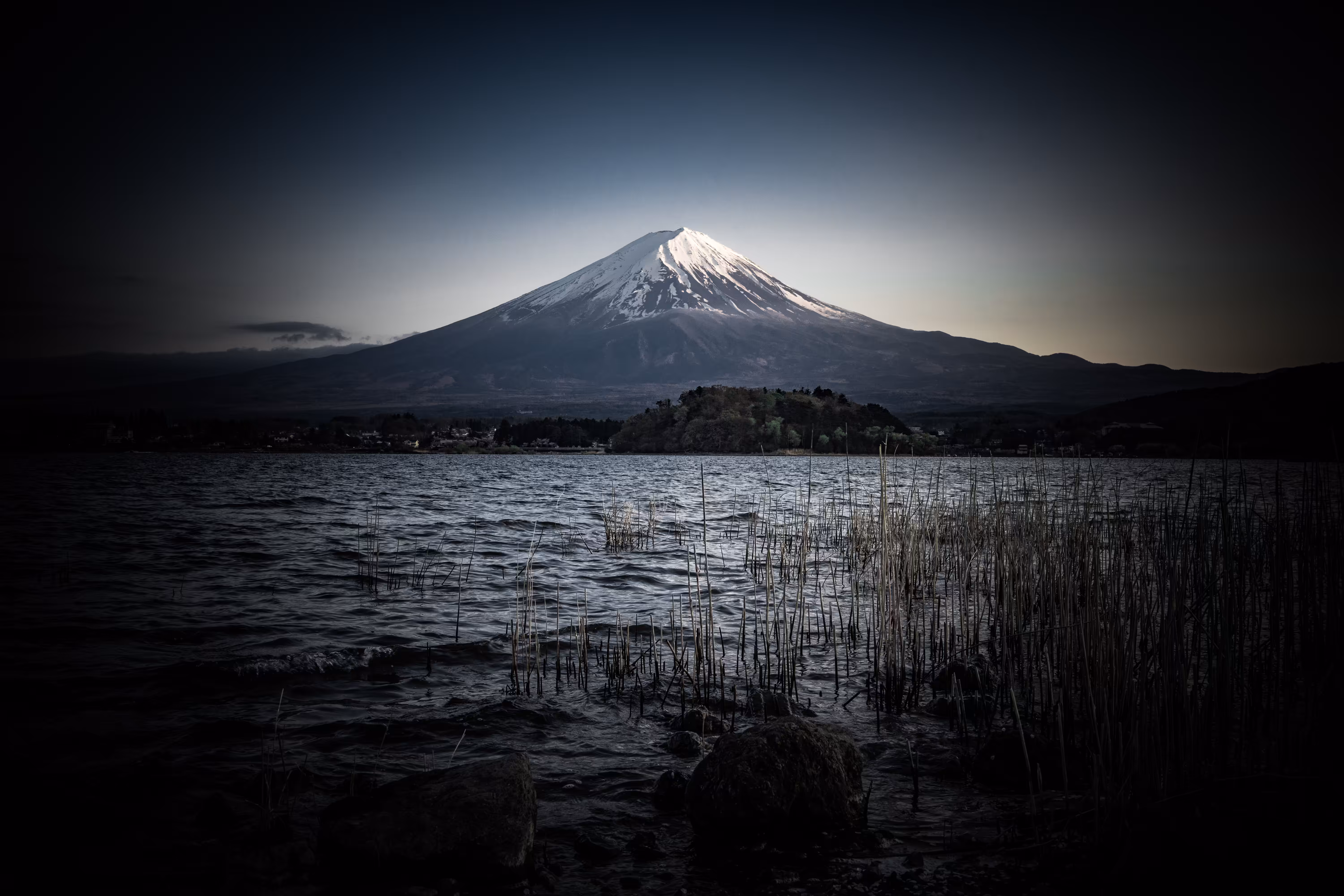 Mount Fuji above the lake
