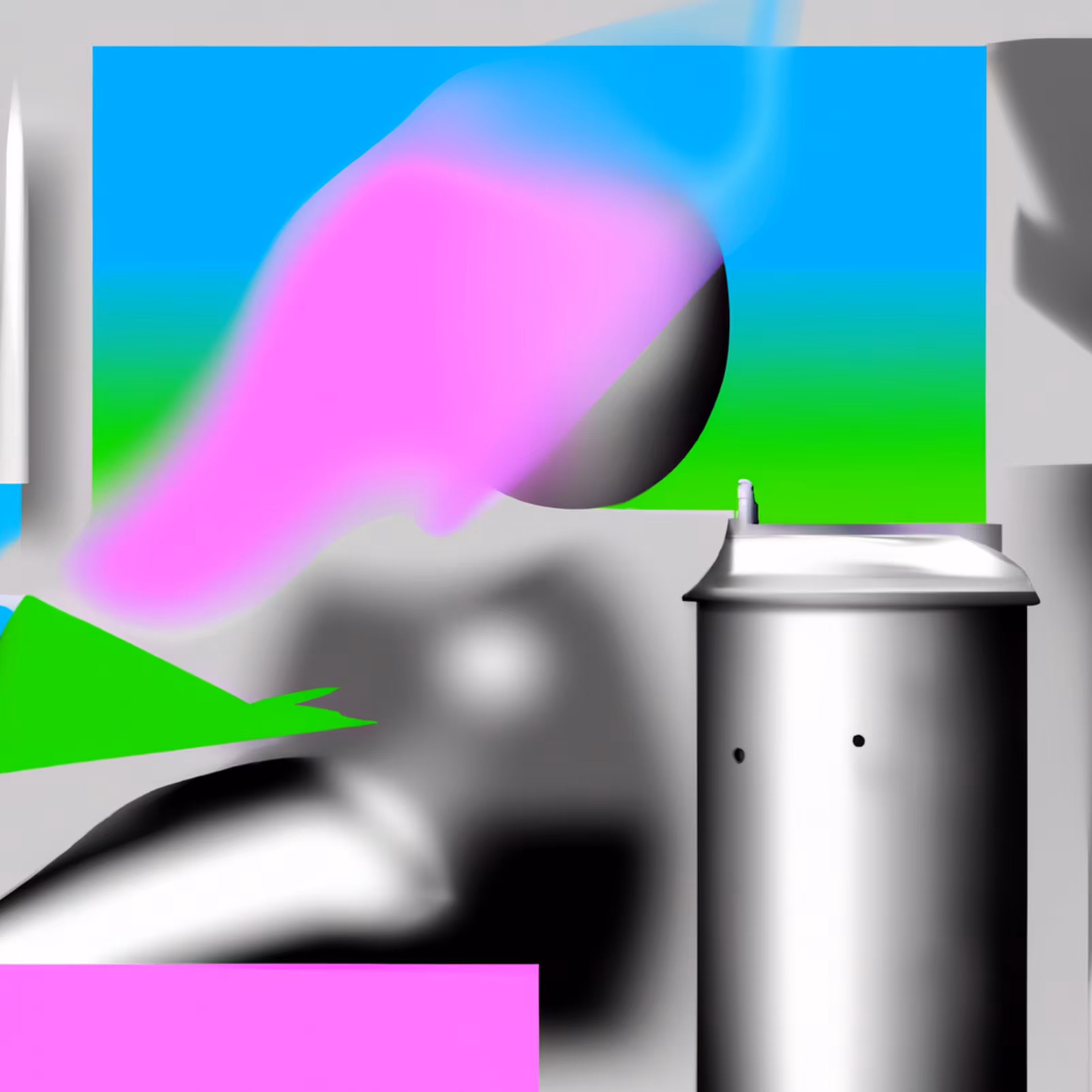 blue, green, magenta