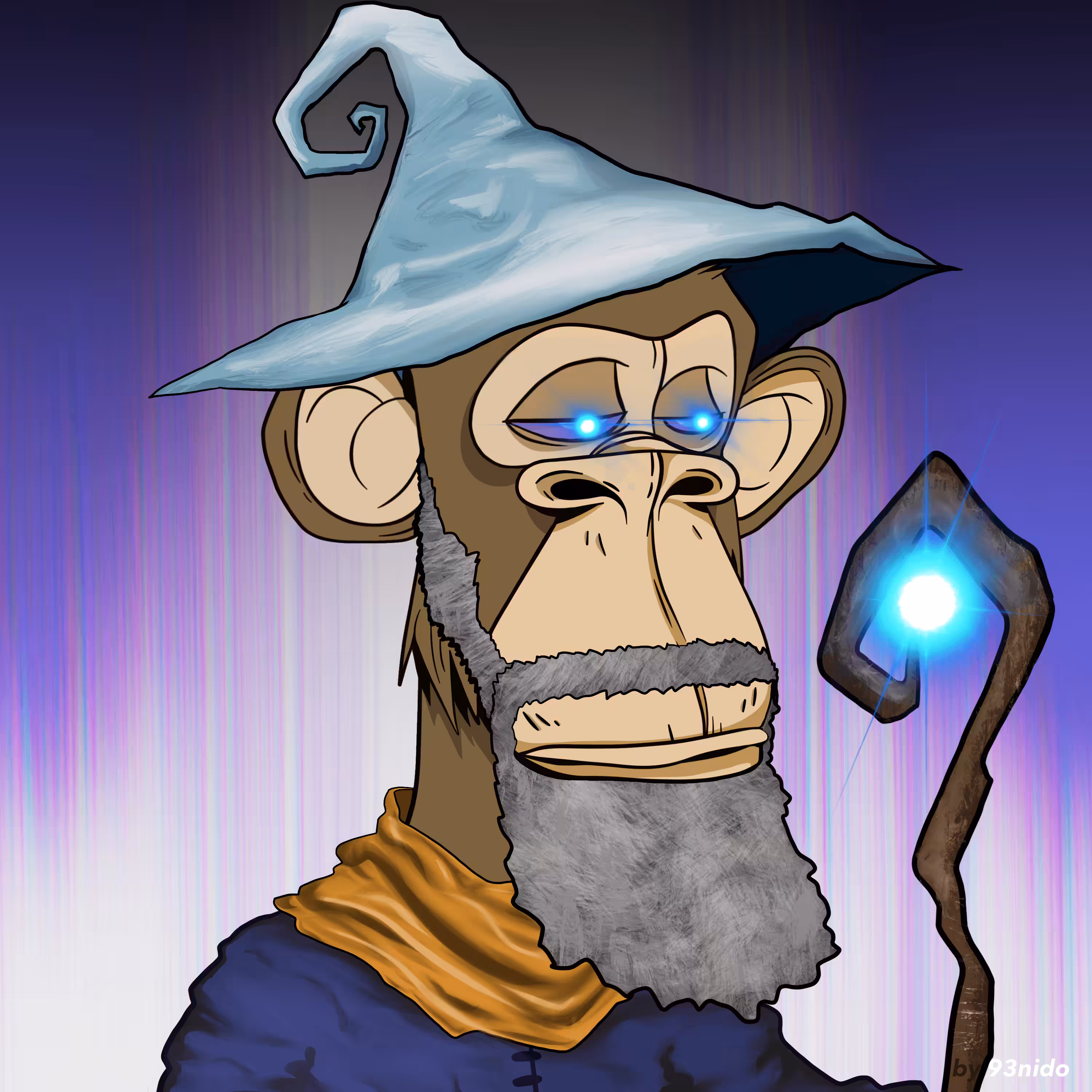 Ascended Honorary Bored Ape #15 - OG WIZARD