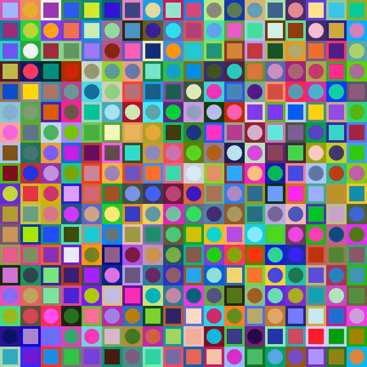 Square Dot Composition #62