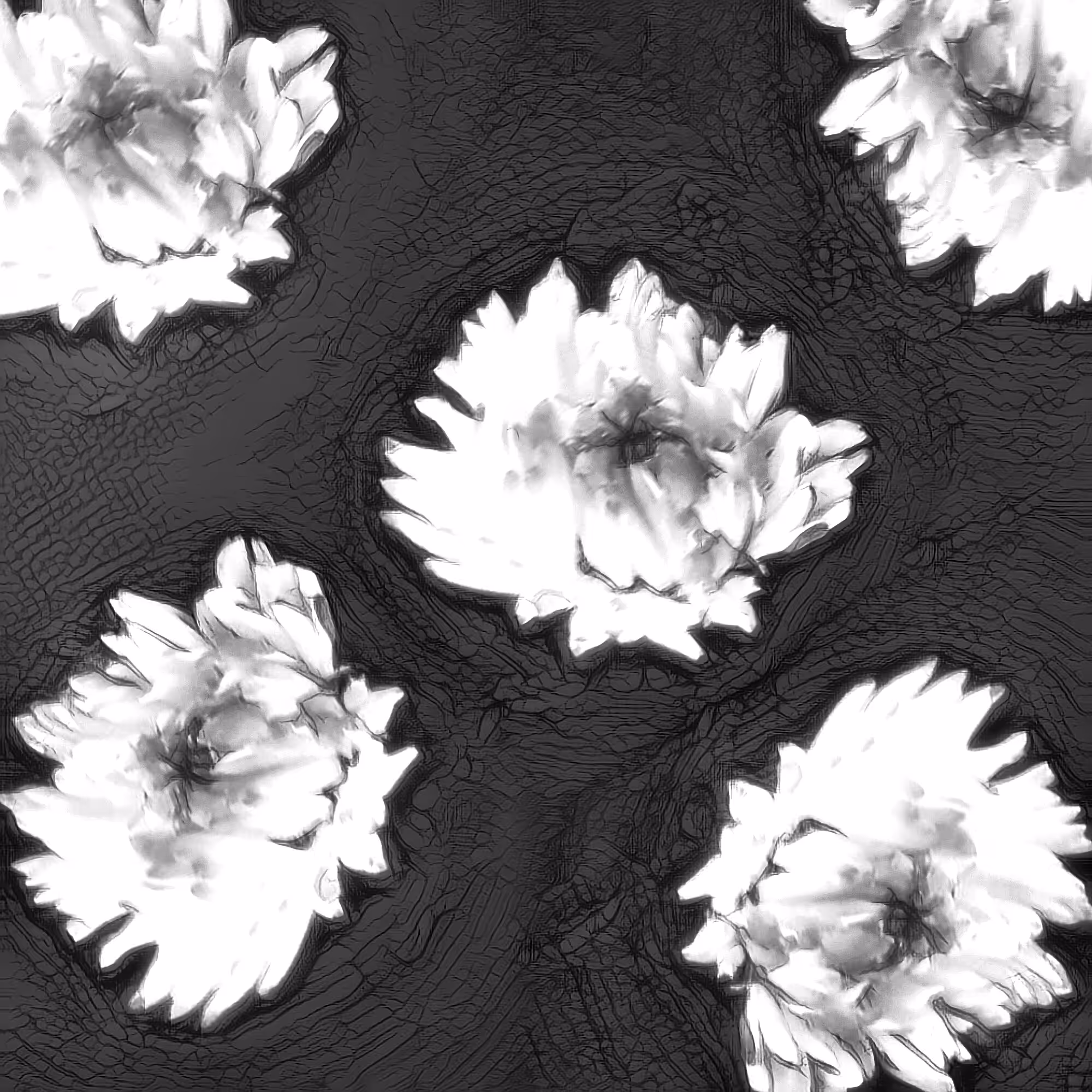 white flowers