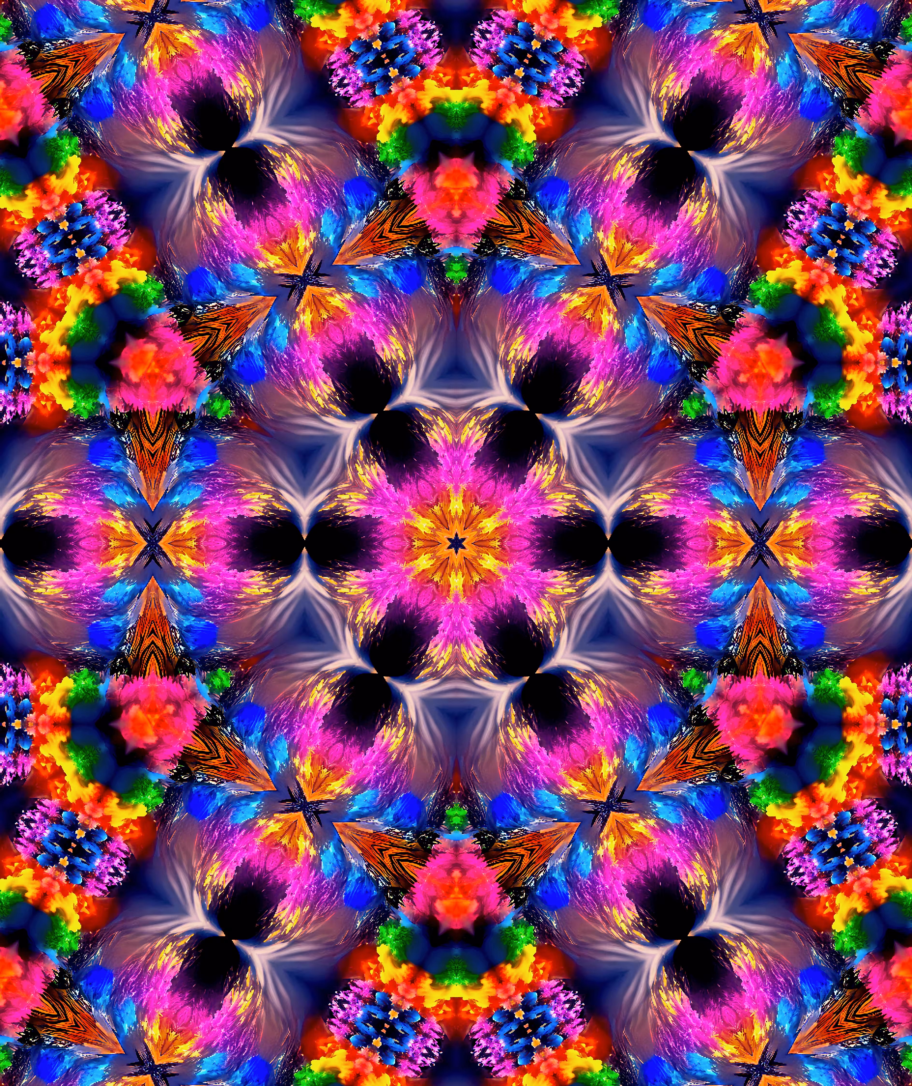 AI Kaleidoscopes - Tie-Dyed