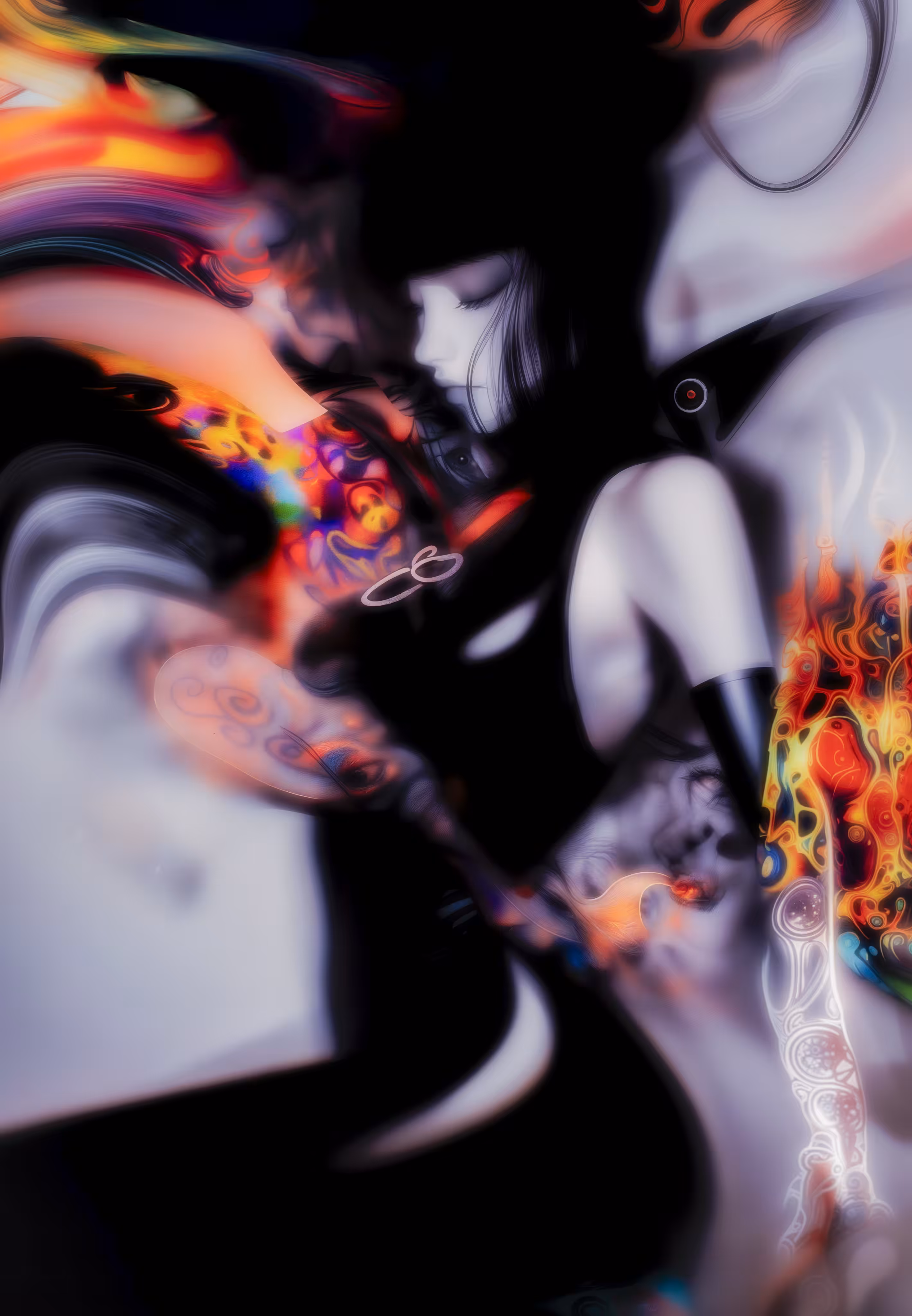 The Girl Expressing Her Inner Fire