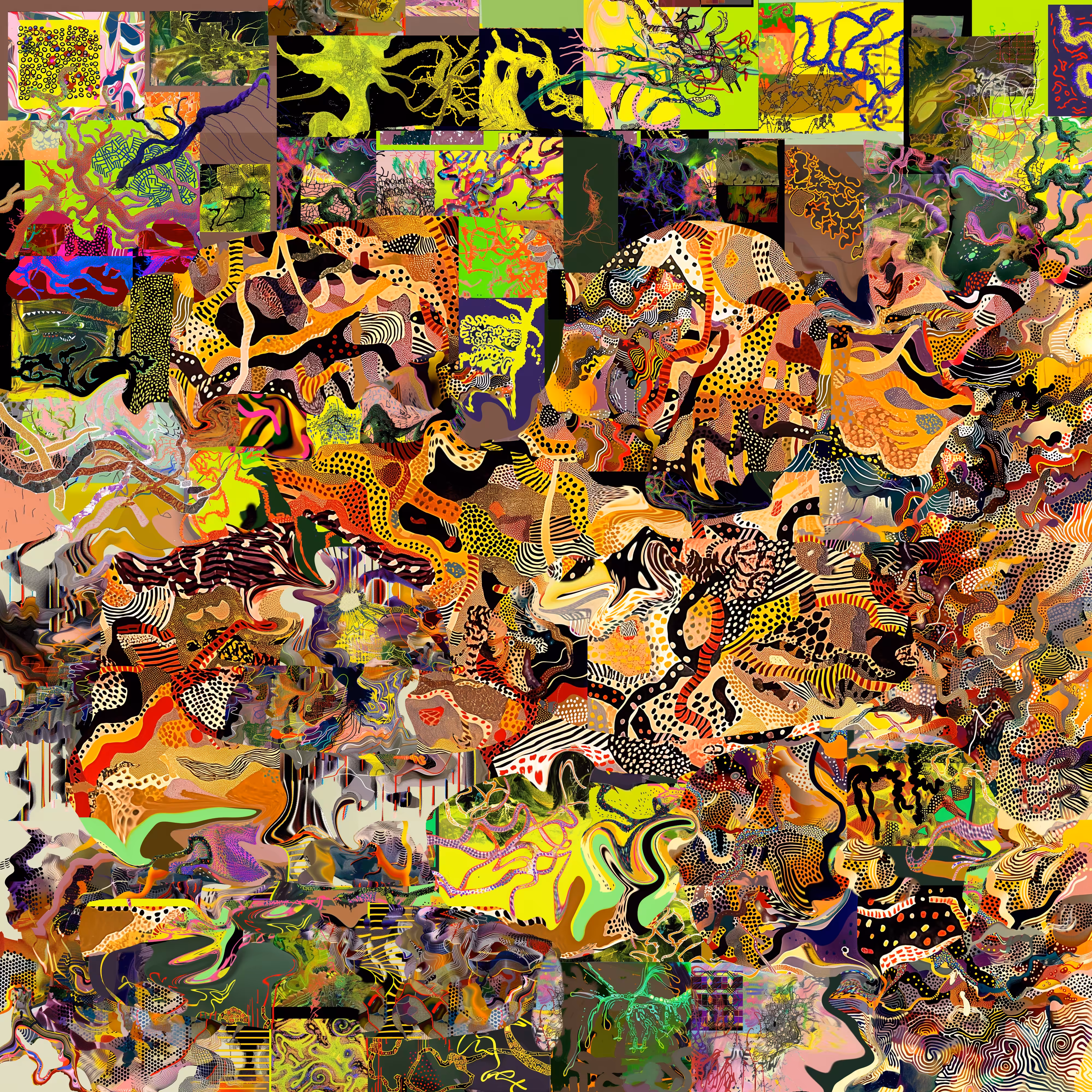 ART MARKET: waves and rocks trying to forget the time we found a body inside the memory of a car behind the shield of atmosphere breaking while the land of the dancers was getting to the end of an era 