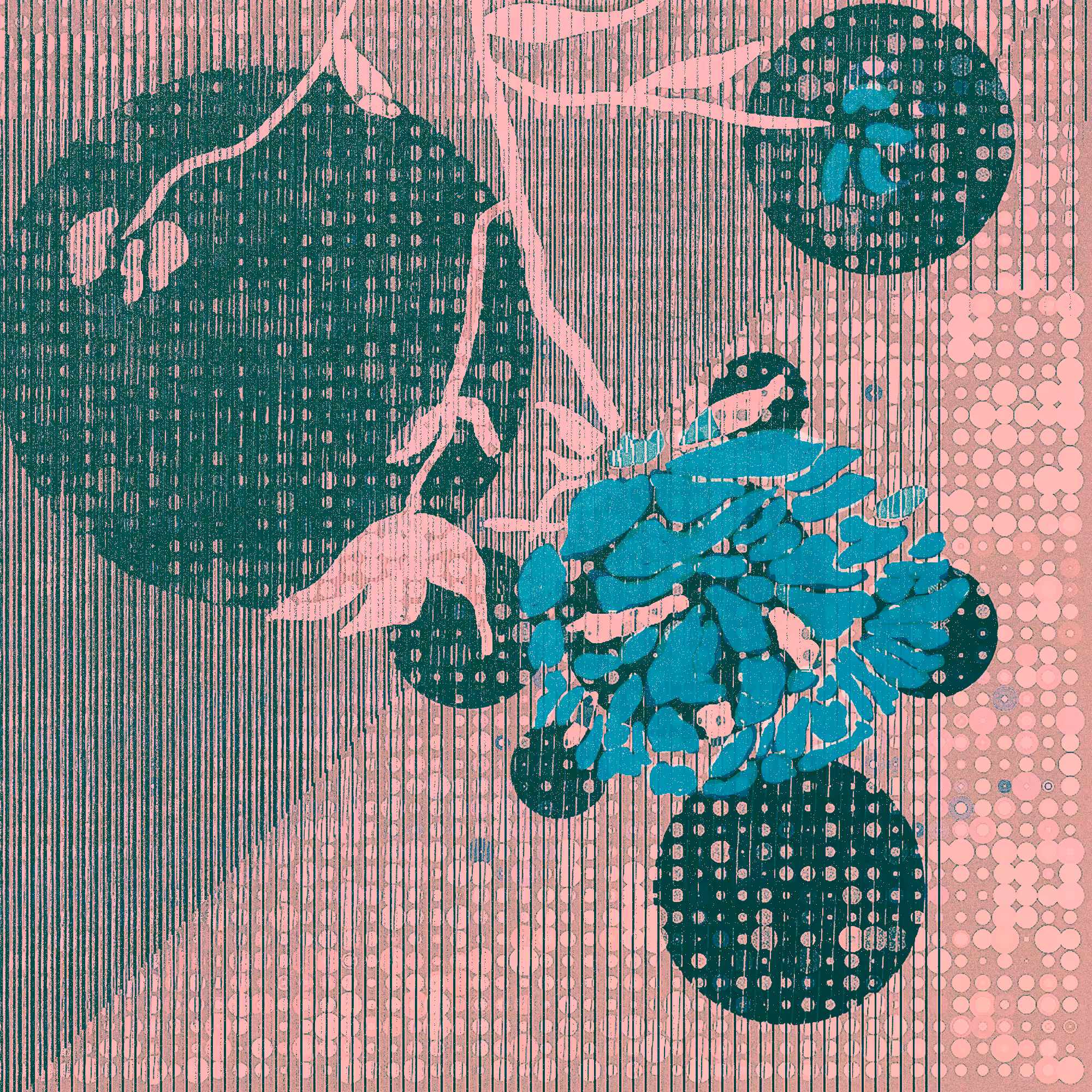 Blue hanging flower