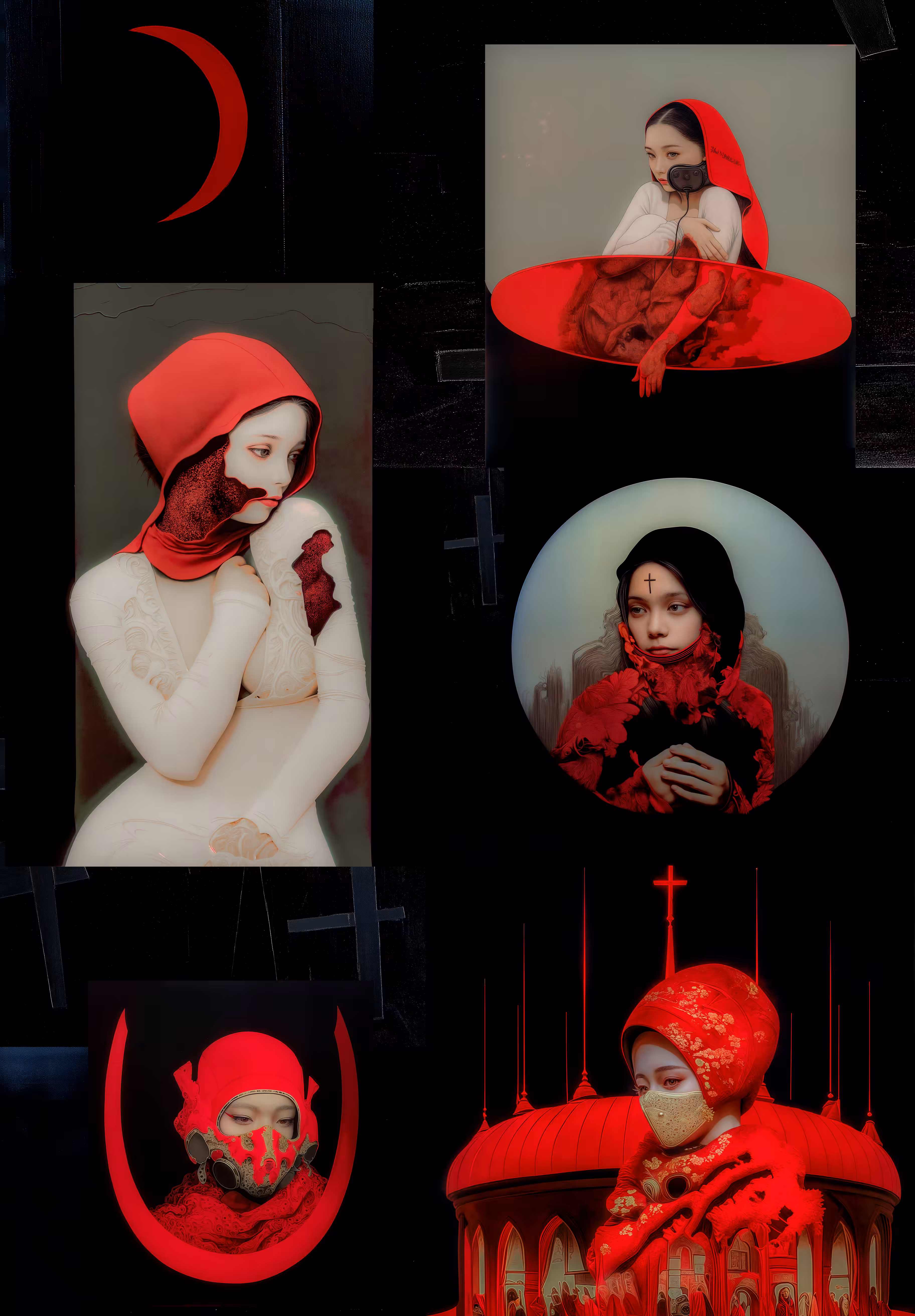 Polyptych of Red Crescent
