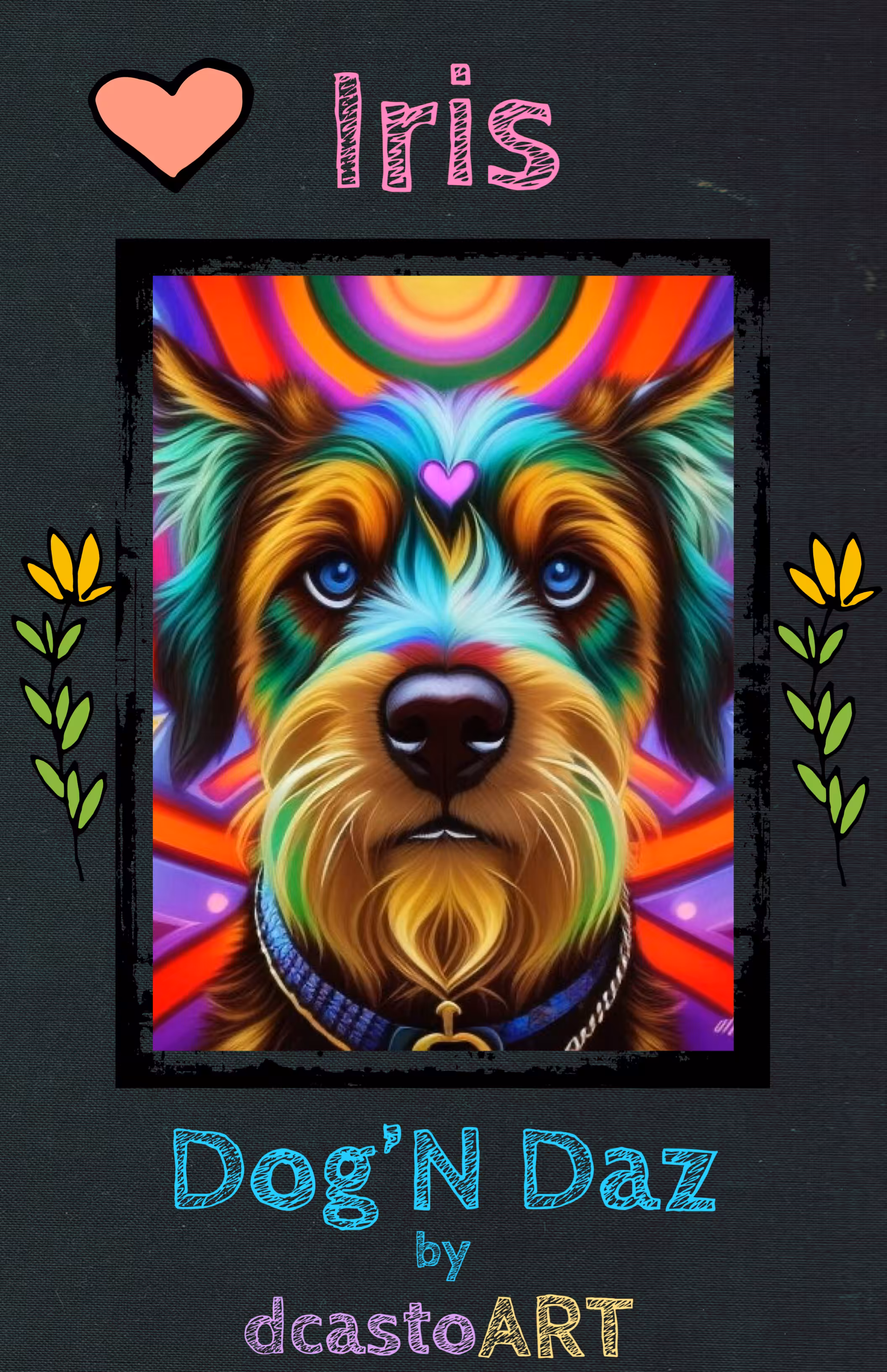 Iris Art Poster