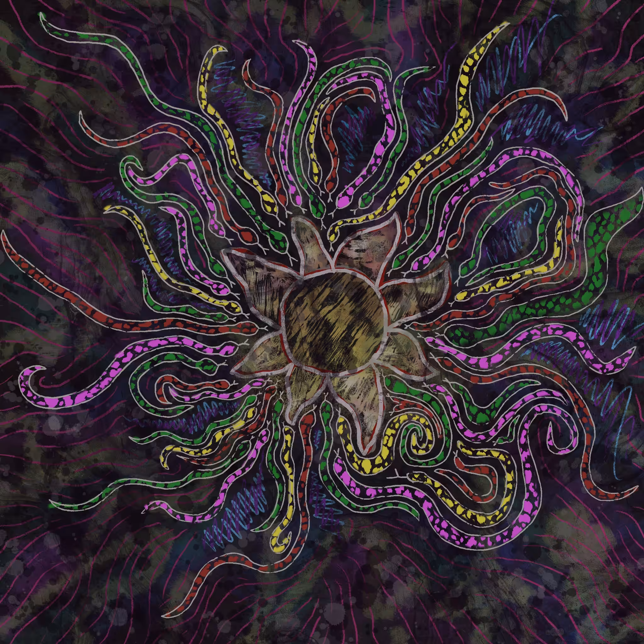 The Sun and the snakes