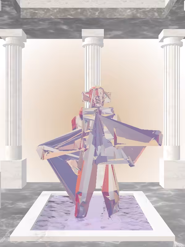 HeavenComputer: The Fragmented Praying Multichrome Haze Woman #7708