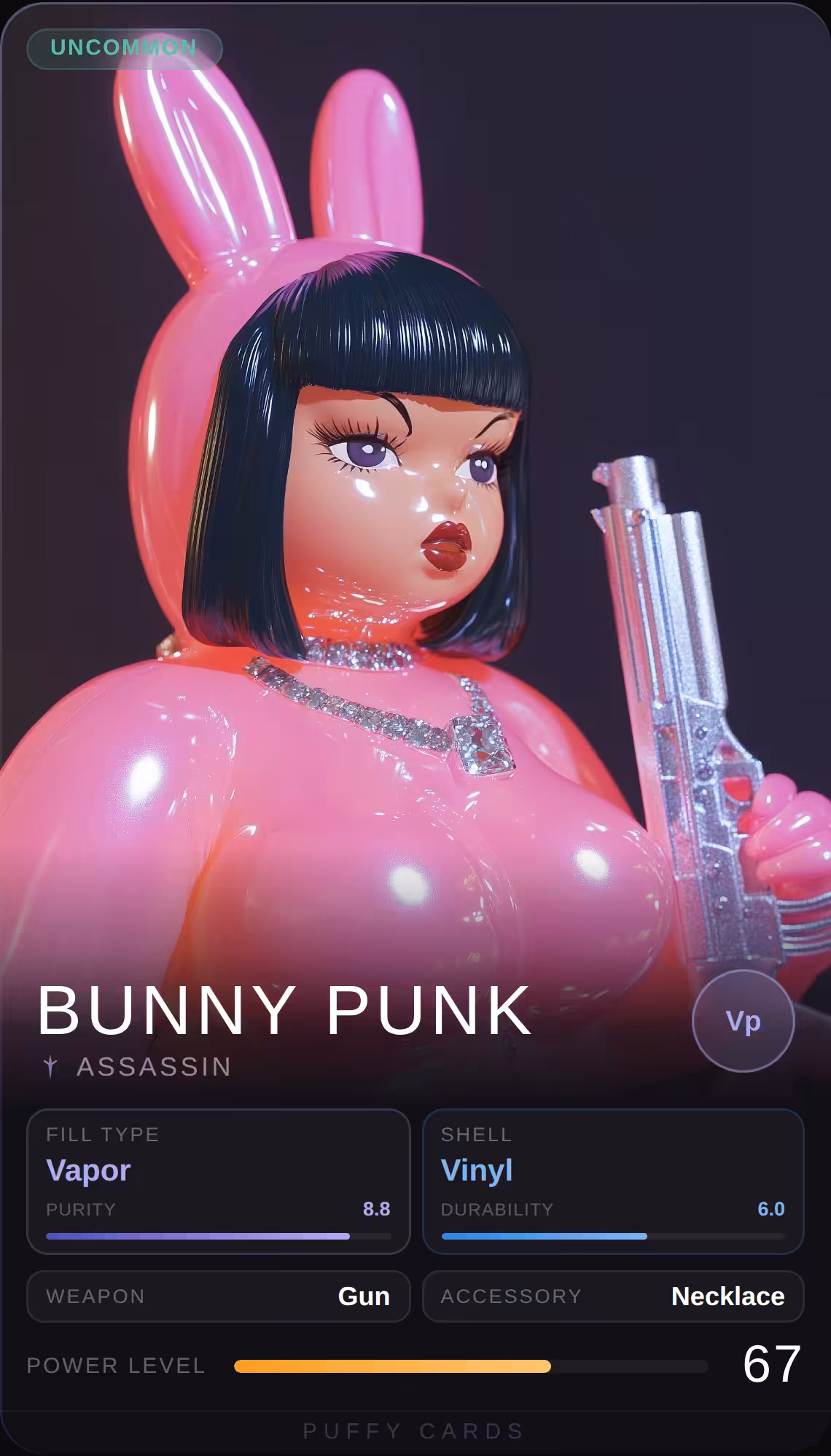 Puffy Cards: Bunny Punk
