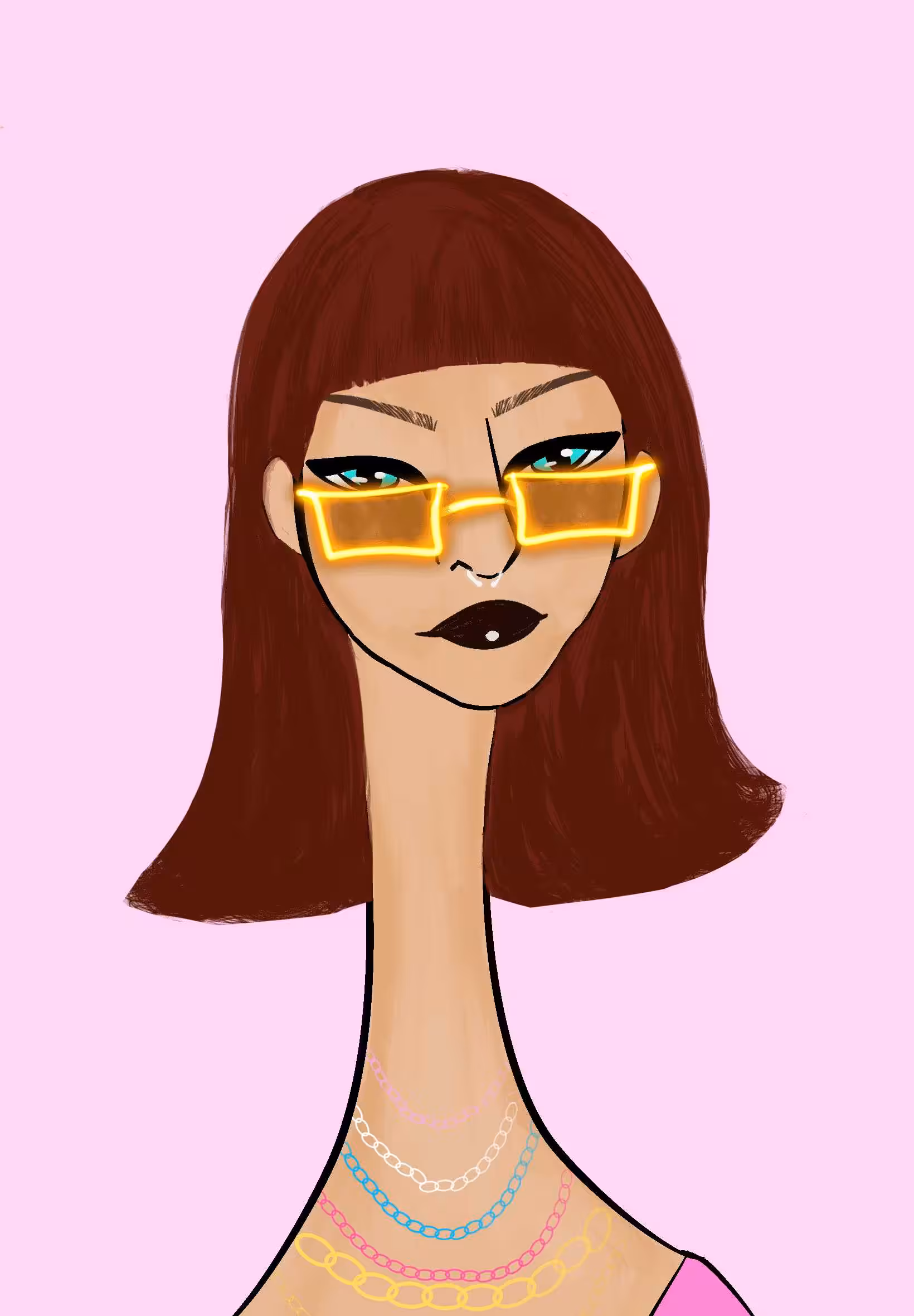 Long Neckie Lady #475