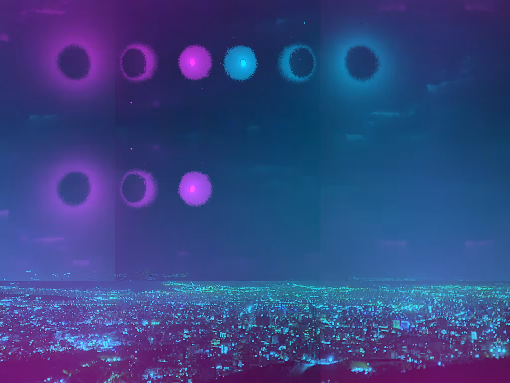 psychedelic city