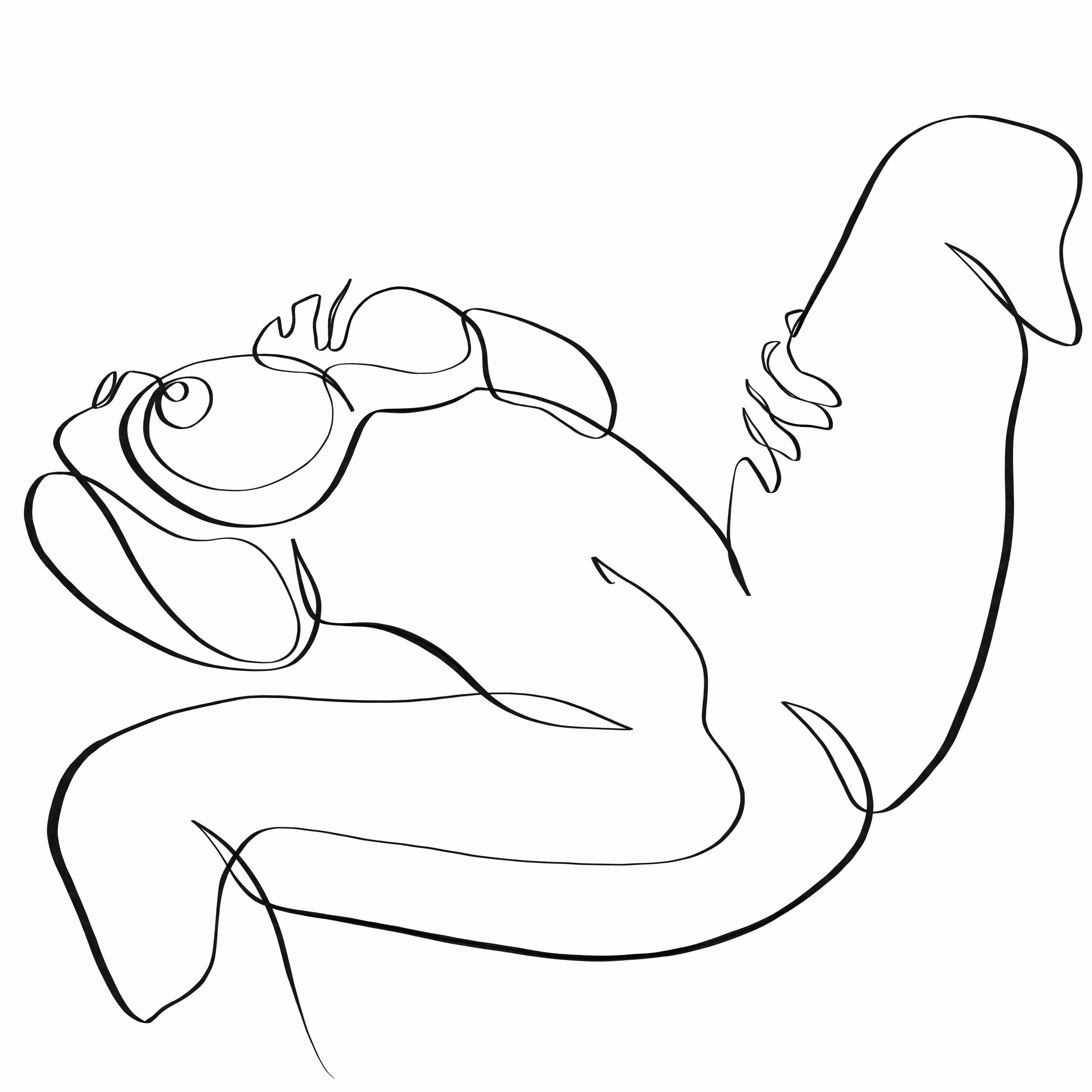 Erotic Originals: Spork sex position one line art #32