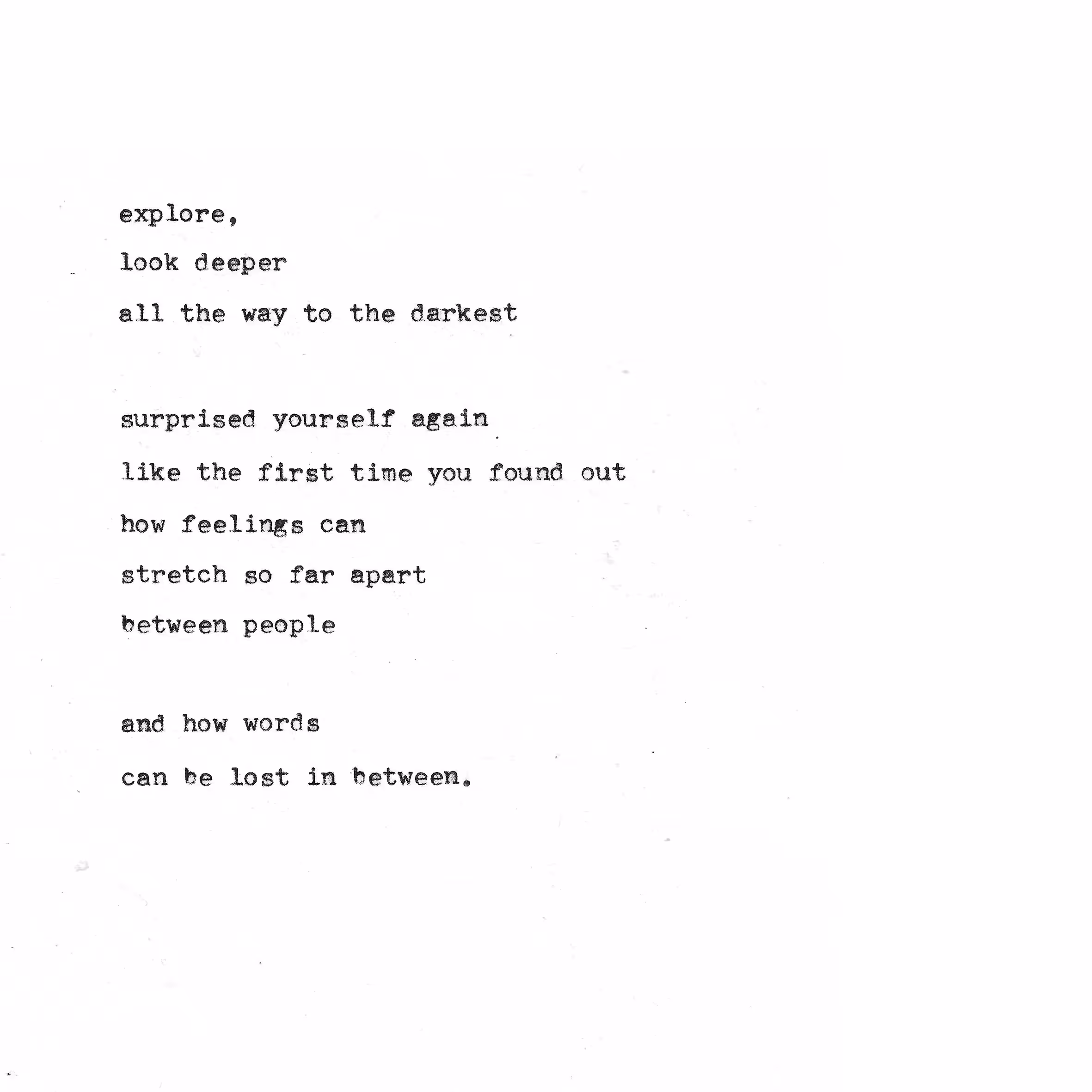 Lost in Between