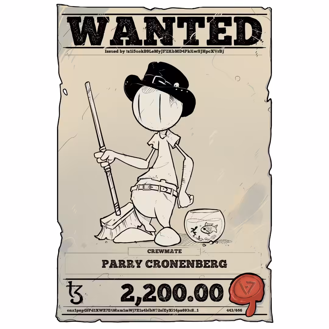 PARRY CRONENBERG | TEZOS PIRATE 443/666