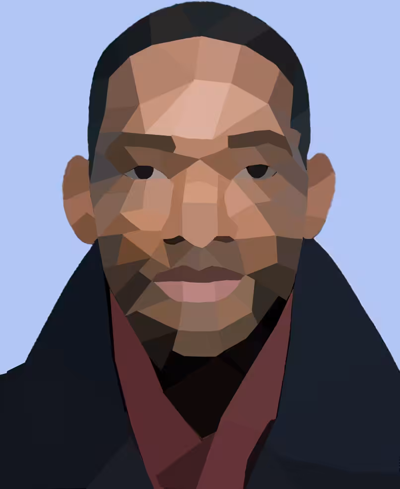 low poly face #4